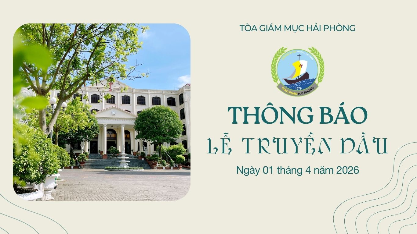 Thông báo Thánh lễ Truyền Dầu 2026